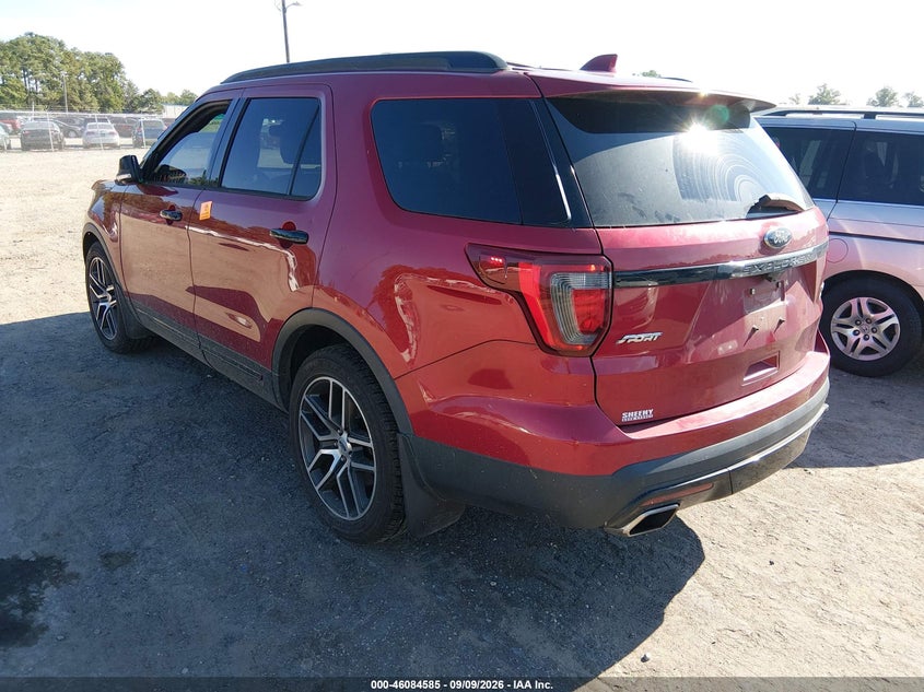 Vin: 1fm5k8gt0ggb39976, lot: 46584182, ford explorer sport 20163