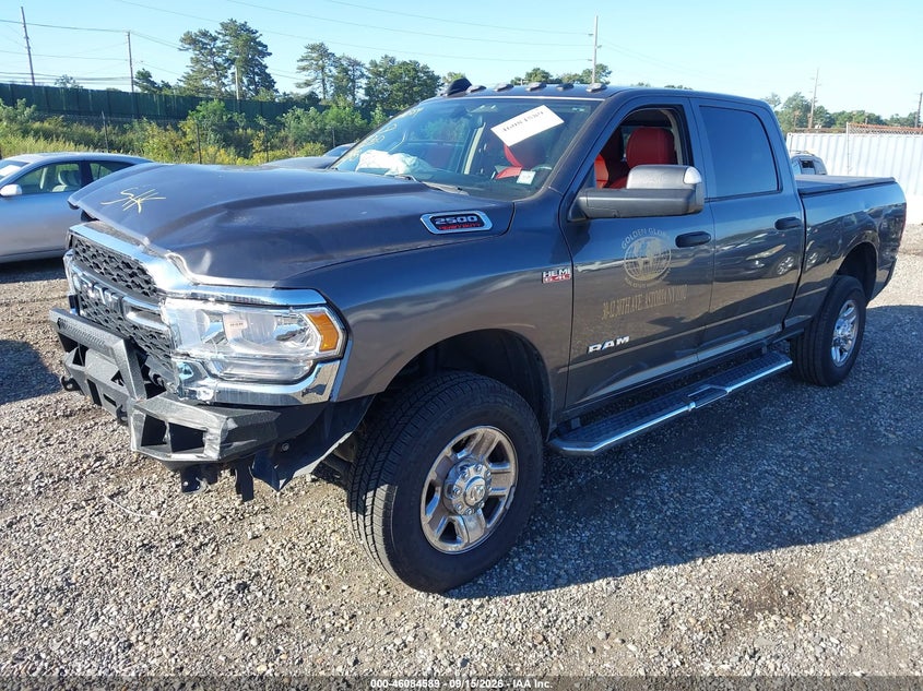 Vin: 3c6ur5cj8kg574537, lot: 46584186, ram 2500 tradesman  4x4 6'4 box 20192
