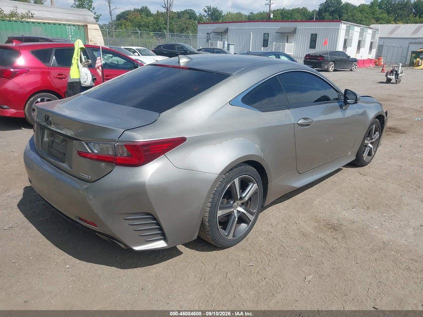 Vin: jthha5bc1h5007511, lot: 46584205, lexus rc 200t 20174