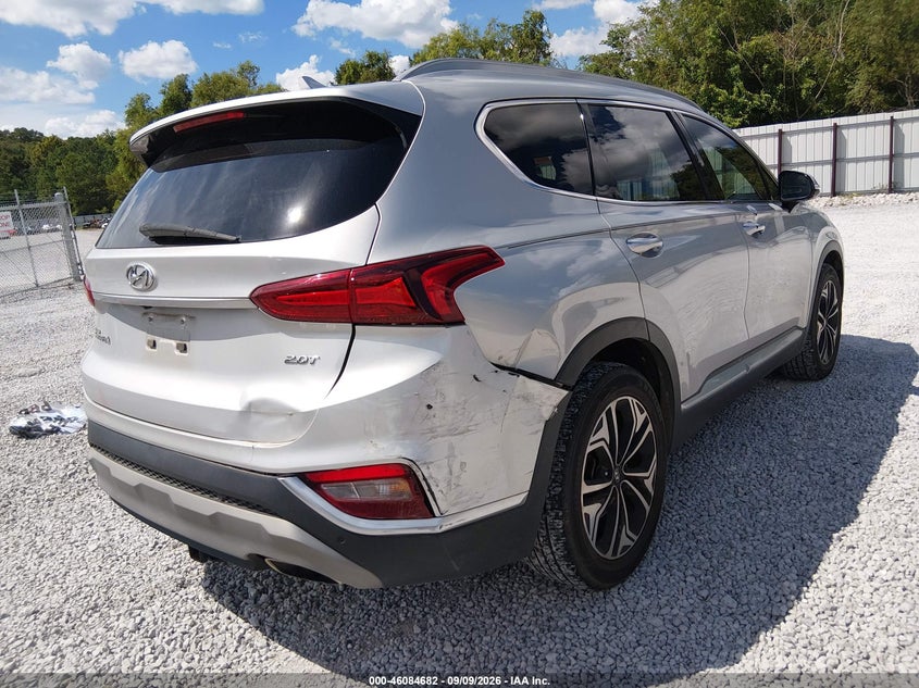 Vin: 5nms53aa0kh076162, lot: 46584279, hyundai santa fe limited 2.0t 20194