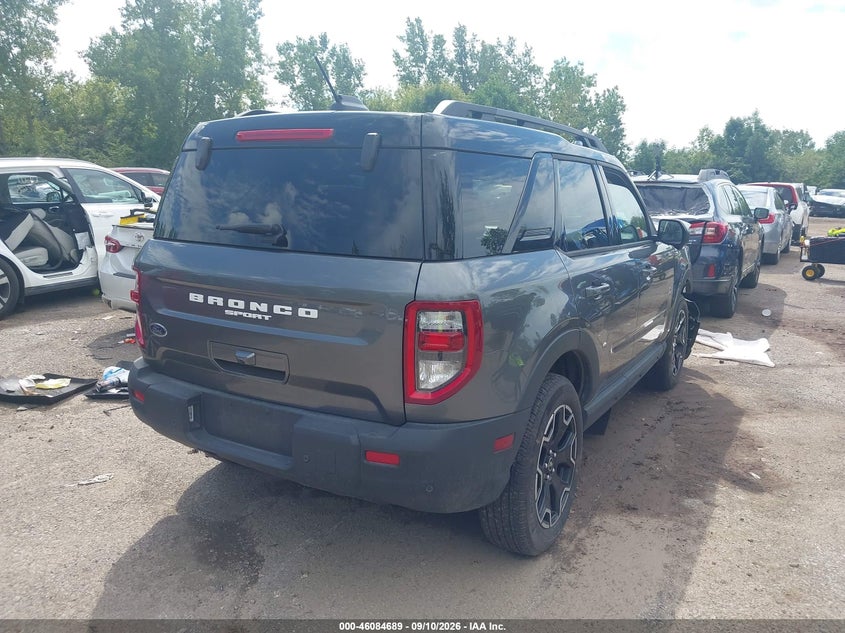 Vin: 3fmcr9cn5srf64093, lot: 46584286, ford bronco sport outer banks 20254