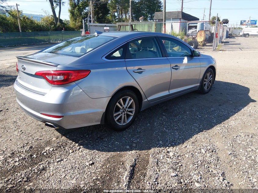 Vin: 5npe24af3fh216303, lot: 46584292, hyundai sonata se 20154