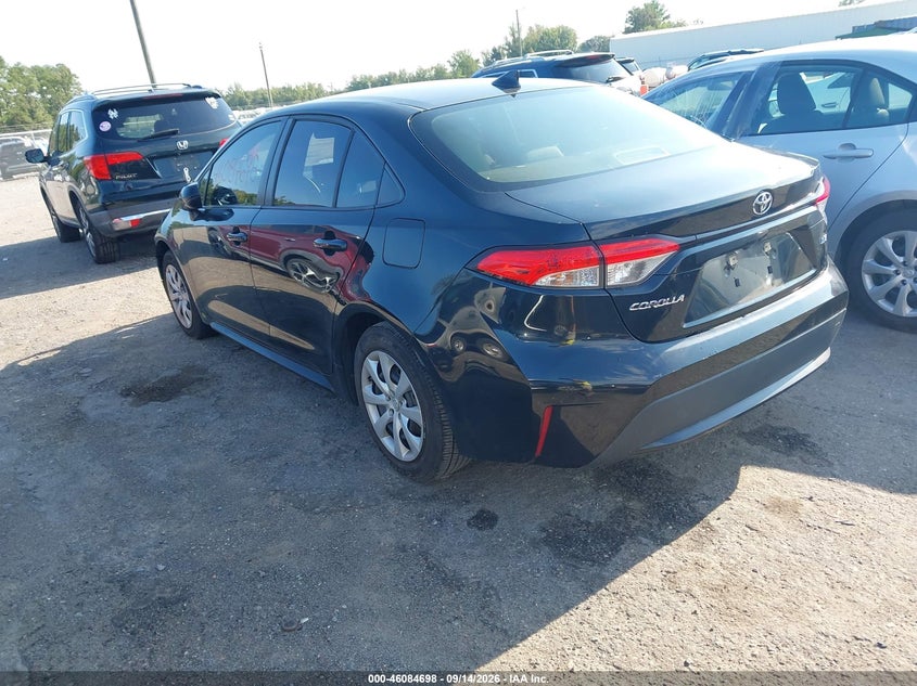 Vin: jtdeprae9lj106574, lot: 46584295, toyota corolla le 20203