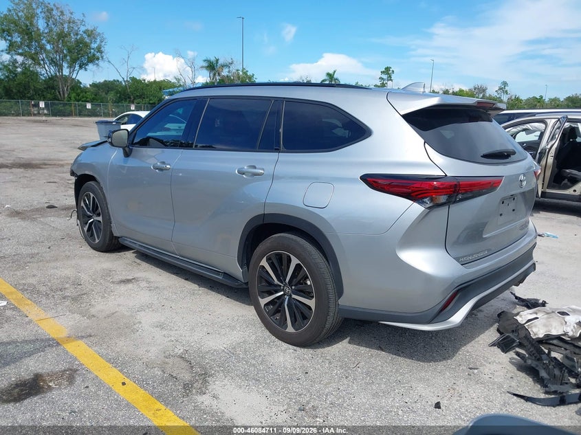 Vin: 5tdlzrah8ns123478, lot: 46584308, toyota highlander xse 20223