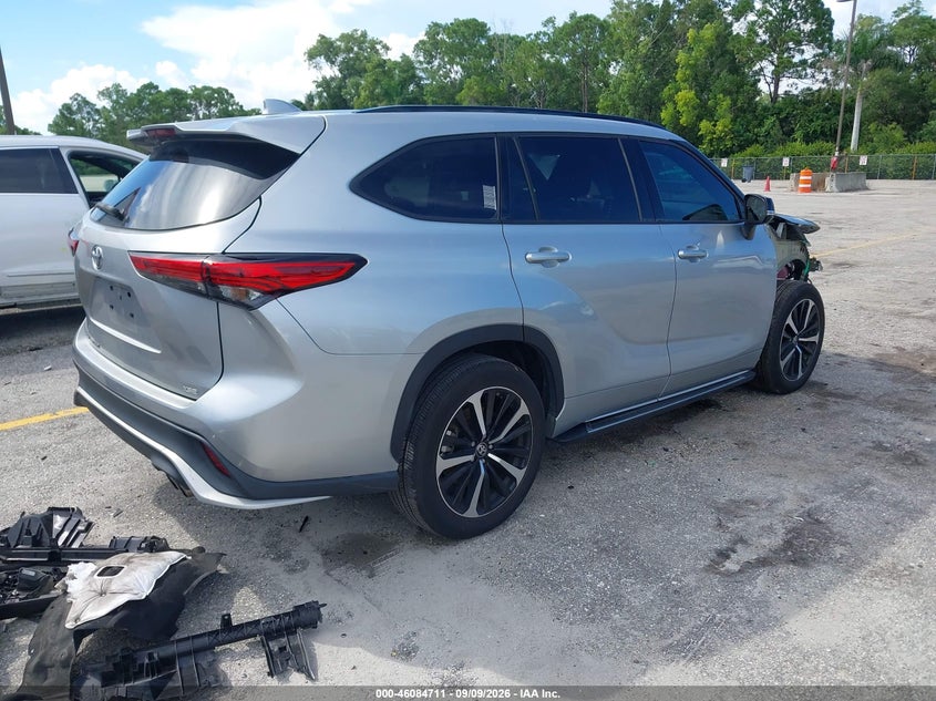 Vin: 5tdlzrah8ns123478, lot: 46584308, toyota highlander xse 20224