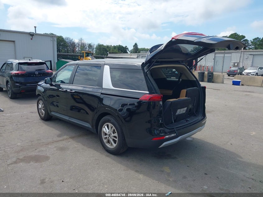 Vin: kndnb4h37r6397223, lot: 46584342, kia carnival mpv lx seat package 20243