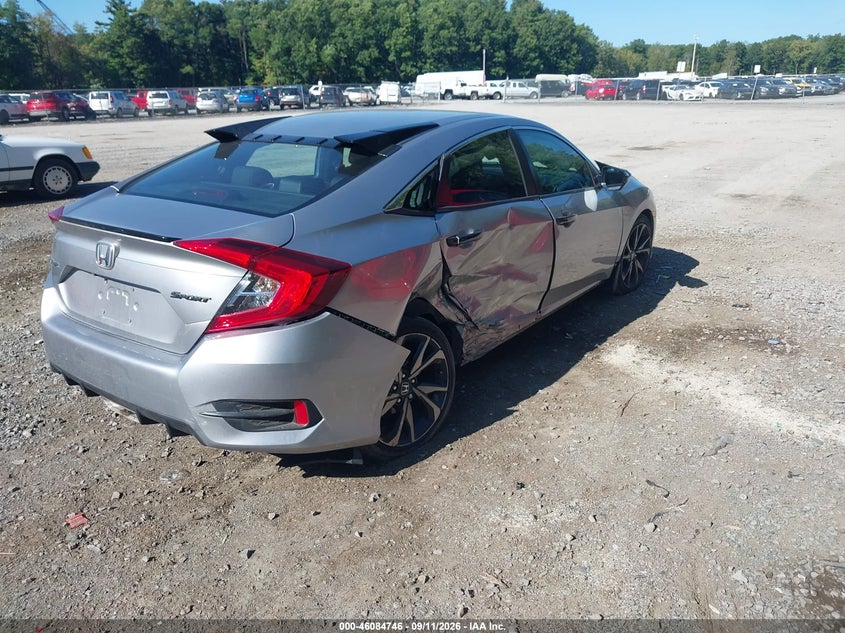 Vin: 2hgfc2f8xkh542278, lot: 46584343, honda civic sport 20194