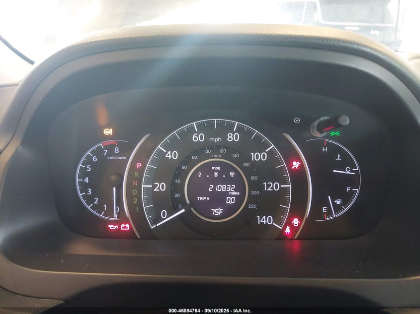 HONDA CR-V 2012 VIN 2HKRM3H72CH514678
