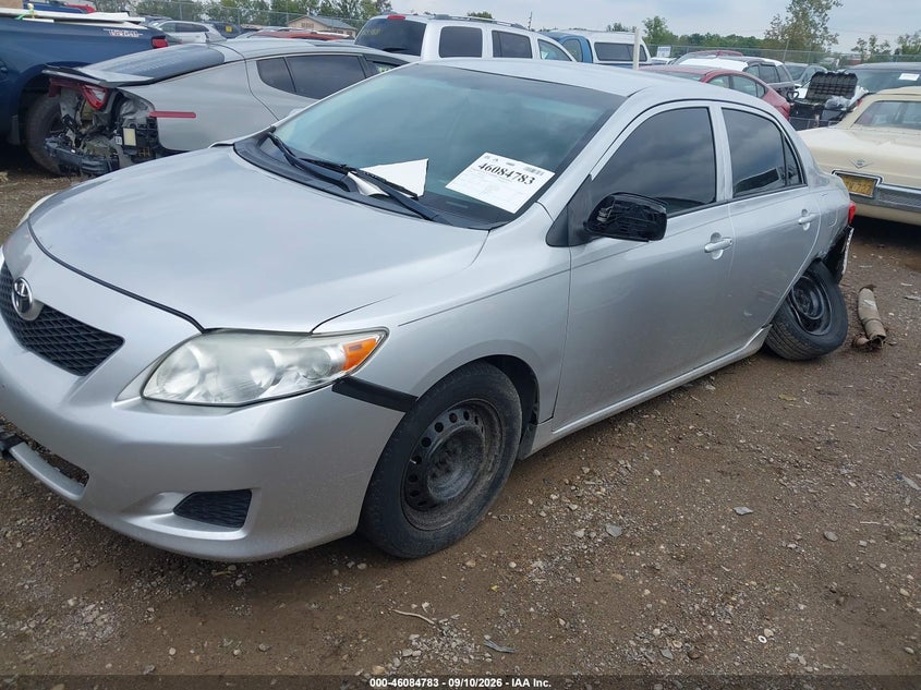 2009 Toyota Corolla, Left Rear, IAAI, VIN JTDBL40EX99038590 — photo 2