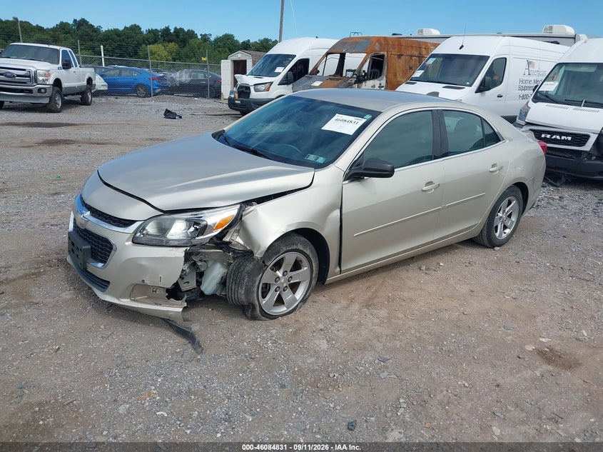 Vin: 1g11b5sl3ff245599, lot: 46584428, chevrolet malibu ls 20152