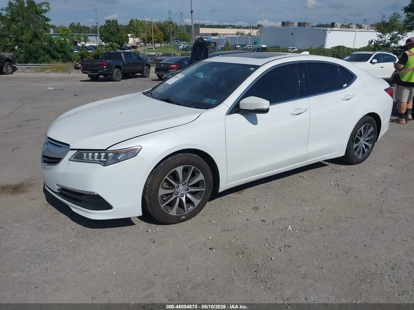 2017 Acura TLX, Правий зад, IAAI, VIN 19UUB1F35HA003485 — фото 2