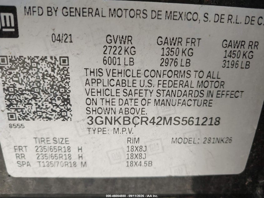 2021 CHEVROLET BLAZER FWD 2LT · Фото 9