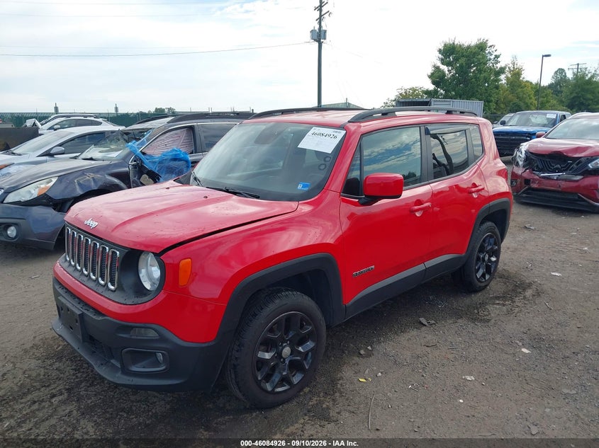 2016 Jeep Renegade, Удар спереди, IAAI, VIN ZACCJBBT5GPD93334 — фото 2