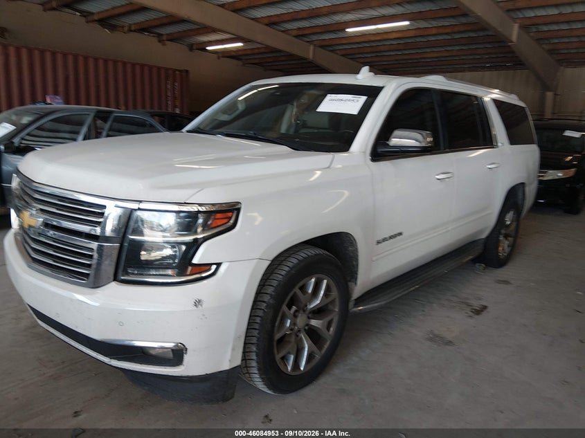 Vin: 1gnskkkc7fr667360, lot: 46584550, chevrolet suburban 1500 ltz 20152