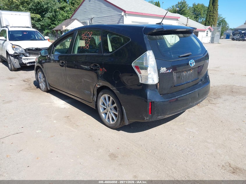 Vin: jtdzn3eu6ej008322, lot: 46584555, toyota prius v five 20143
