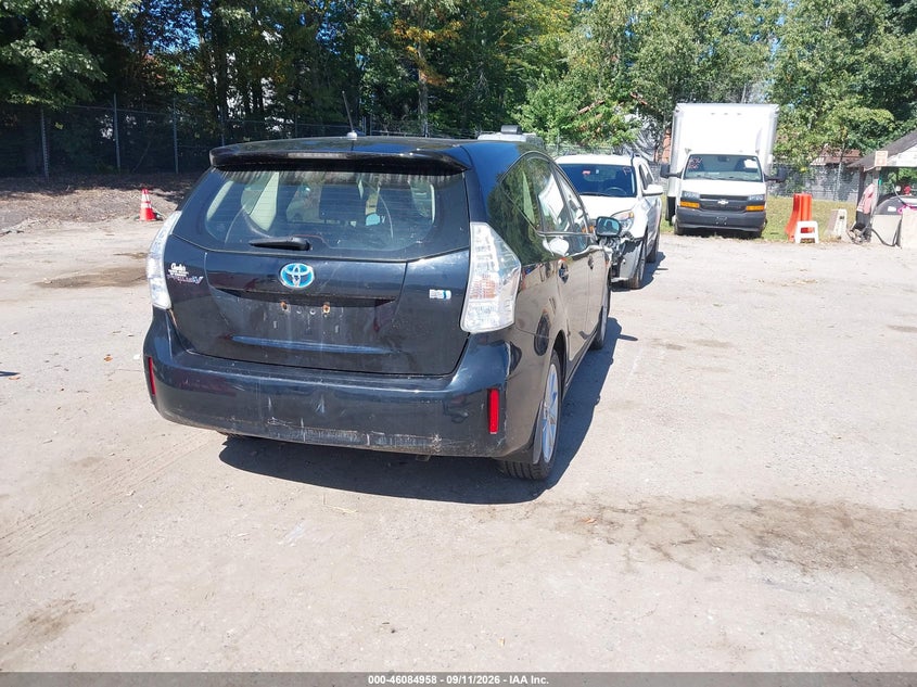 Vin: jtdzn3eu6ej008322, lot: 46584555, toyota prius v five 20144