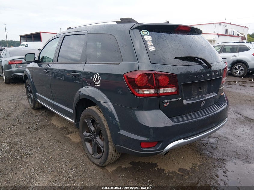 Vin: 3c4pddggxjt449851, lot: 46584571, dodge journey crossroad awd 20183