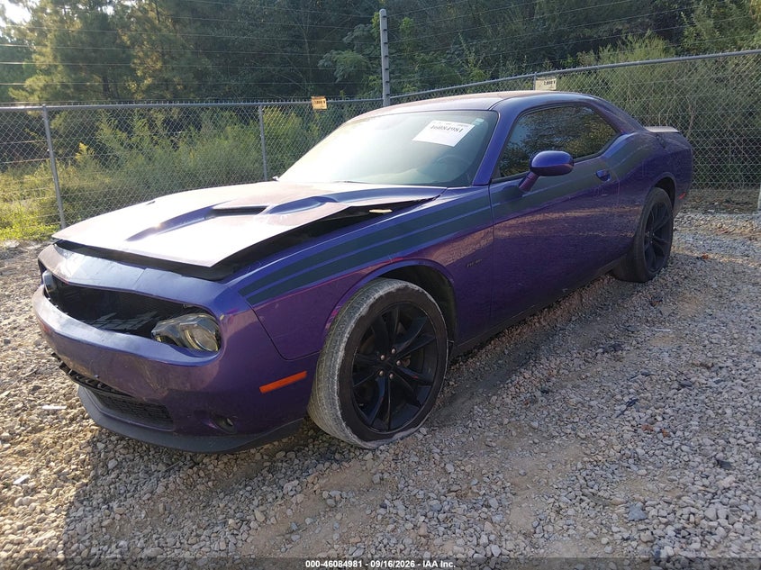 Vin: 2c3cdzbt9gh149207, lot: 46584578, dodge challenger r/t 20162