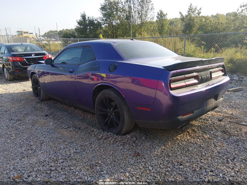 Vin: 2c3cdzbt9gh149207, lot: 46584578, dodge challenger r/t 20163