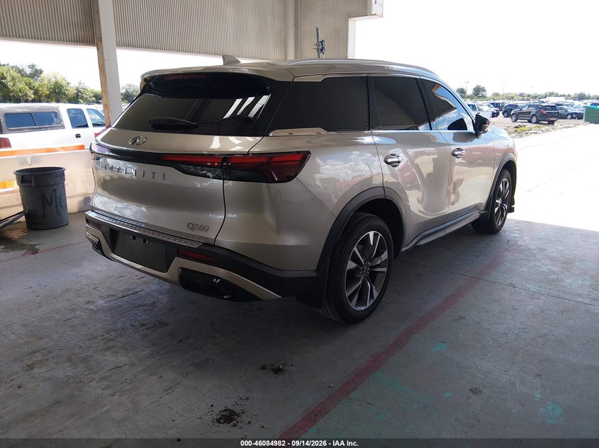 Vin: 5n1dl1frxpc360949, lot: 46584579, infiniti qx60 luxe 20234
