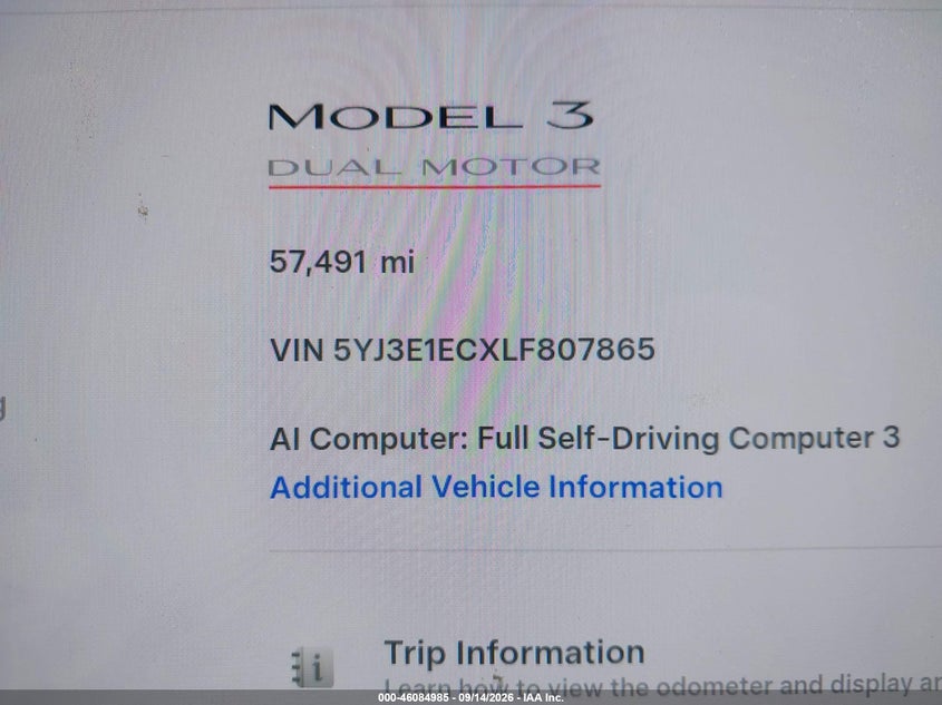 2020 TESLA MODEL 3 PERFORMANCE DUAL MOTOR ALL-WHEEL DRIVE · Photo 15