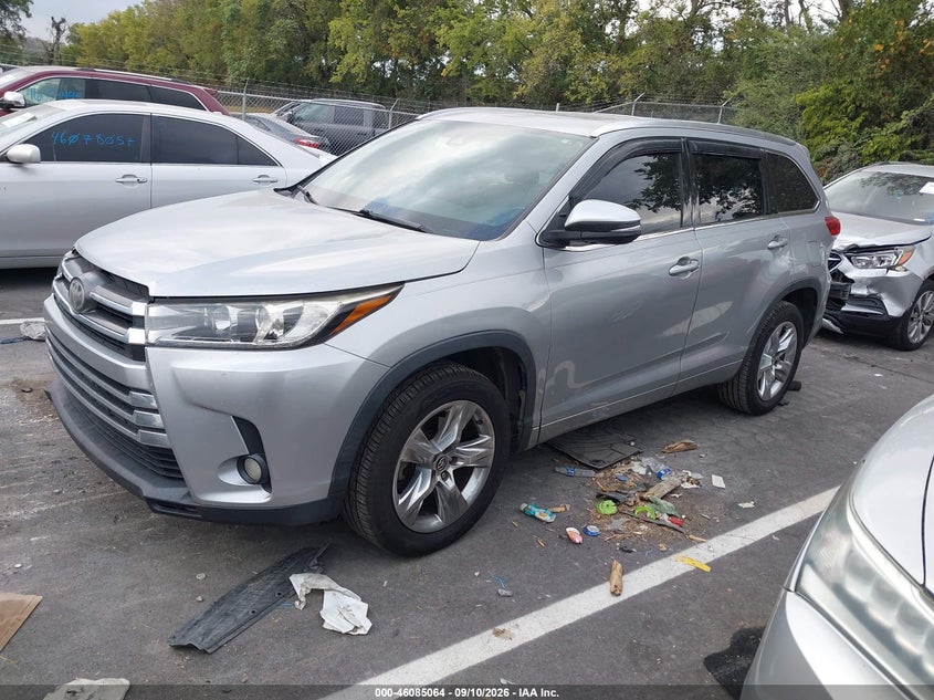 Vin: 5tdyzrfh0hs189199, lot: 46584661, toyota highlander limited 20172