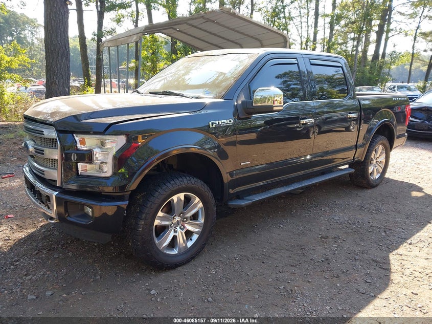 Vin: 1ftew1eg6ffc90203, lot: 46584754, ford f-150 platinum 20152