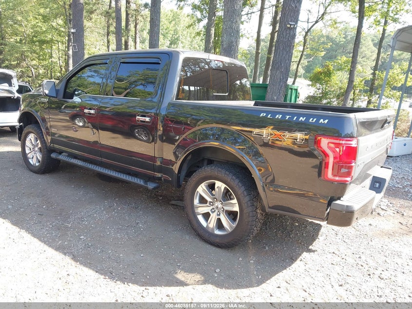 Vin: 1ftew1eg6ffc90203, lot: 46584754, ford f-150 platinum 20153