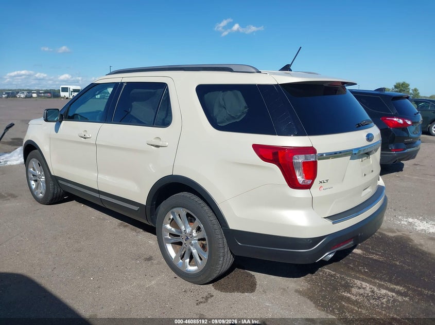 Vin: 1fm5k8d81jgb16116, lot: 46584789, ford explorer xlt 20183