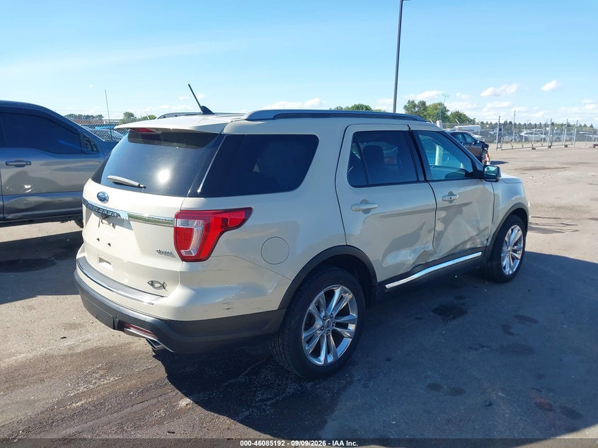 Vin: 1fm5k8d81jgb16116, lot: 46584789, ford explorer xlt 20184