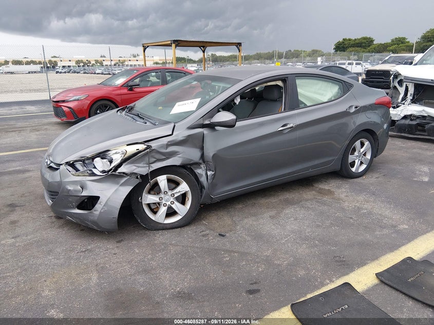 Vin: 5npdh4ae8dh172751, lot: 46584894, hyundai elantra gls 20132