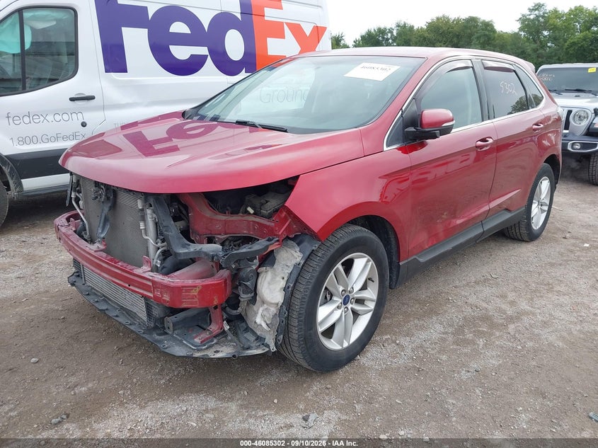 Vin: 2fmtk3j9xfbb56944, lot: 46584909, ford edge sel 20152