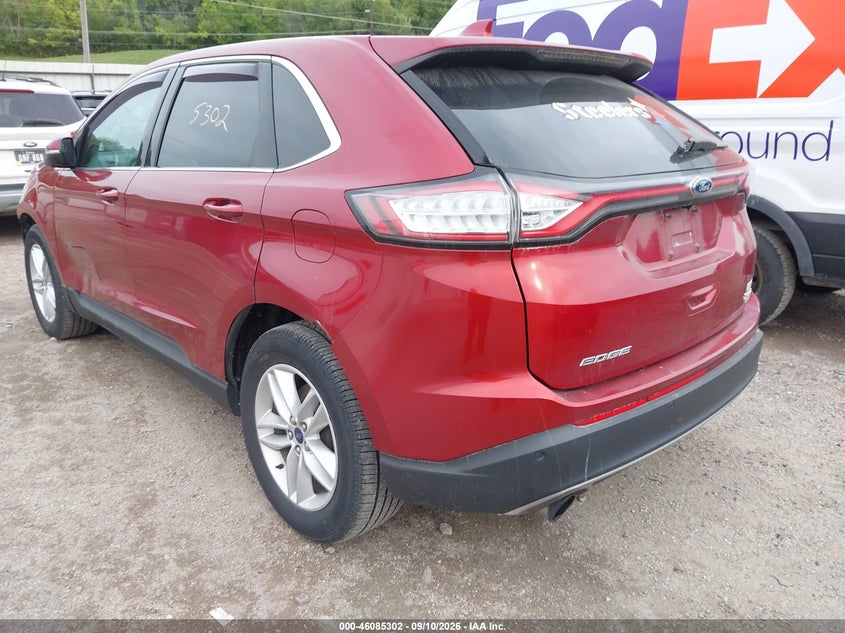 Vin: 2fmtk3j9xfbb56944, lot: 46584909, ford edge sel 20153