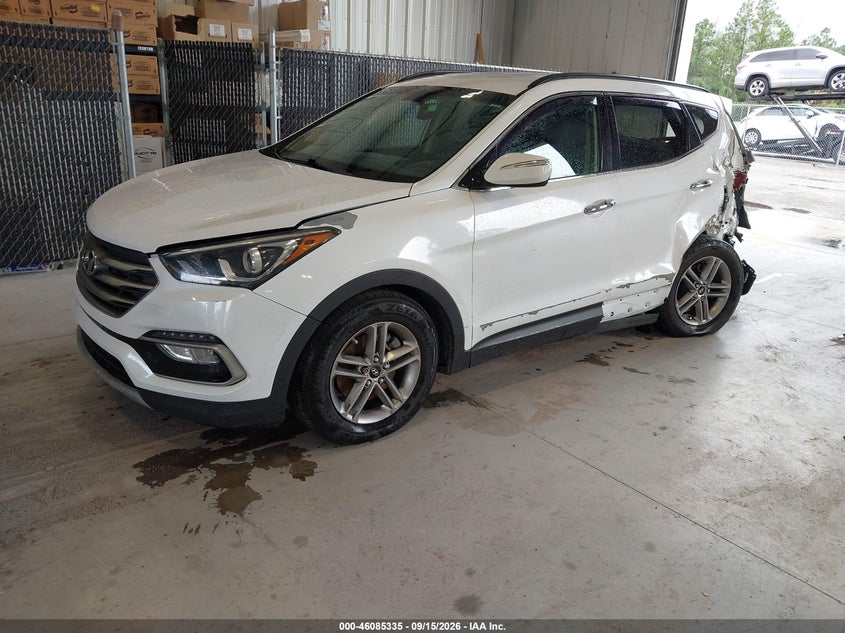 2018 Hyundai Santa Fe, Левый бок, IAAI, VIN 5NMZU3LB8JH059275 — фото 2