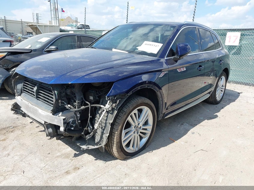 Vin: wa1cnbfy9j2064724, lot: 46584954, audi q5 2.0t premium/2.0t tech premium 20182