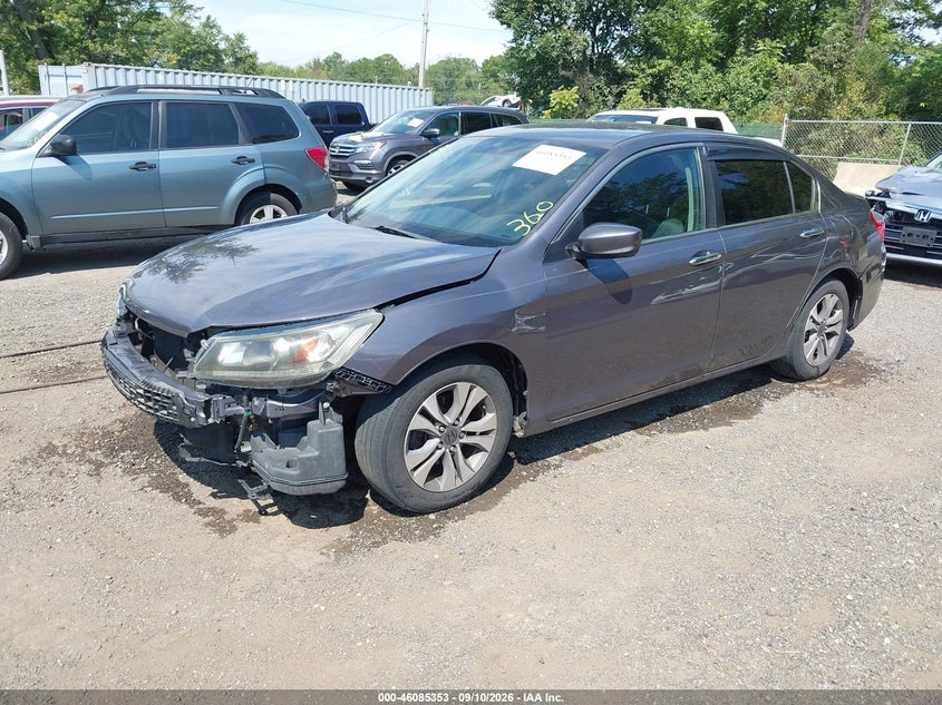Vin: 1hgcr2f30ea081780, lot: 46584960, honda accord lx 20142