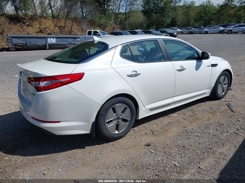 Vin: knagm4ad0d5062256, lot: 46585032, kia optima hybrid lx 20134