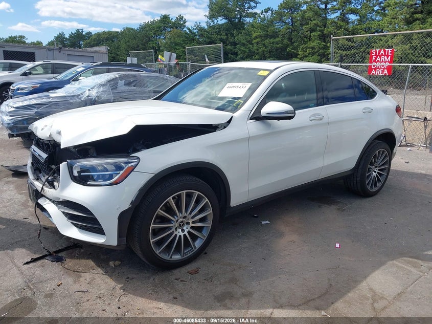 Vin: wdc0j8eb2lf710745, lot: 46585040, mercedes-benz glc 300 coupe 4matic 20202