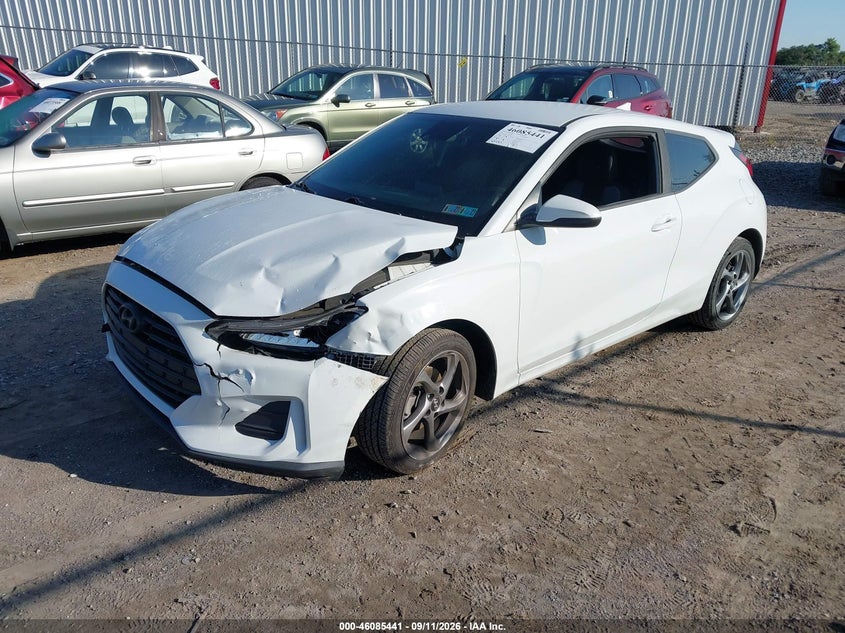 Vin: kmhtg6af1ku010123, lot: 46585048, hyundai veloster 2.0 20192