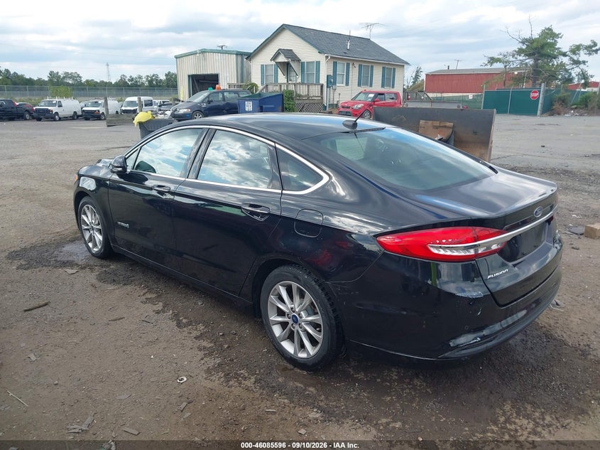 Vin: 3fa6p0lu1hr161804, lot: 46585203, ford fusion hybrid se 20173