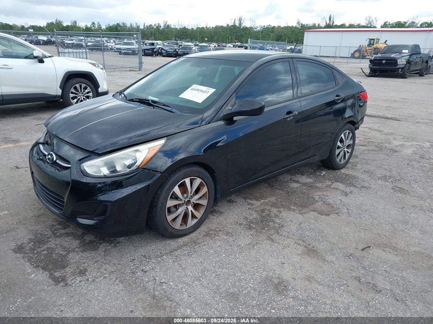 Vin: kmhct4ae6hu357284, lot: 46585210, hyundai accent value edition 20172