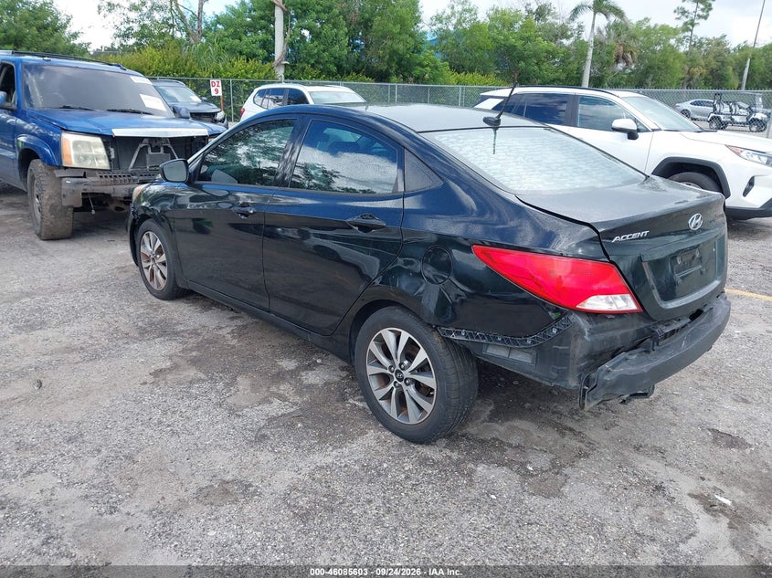 Vin: kmhct4ae6hu357284, lot: 46585210, hyundai accent value edition 20173