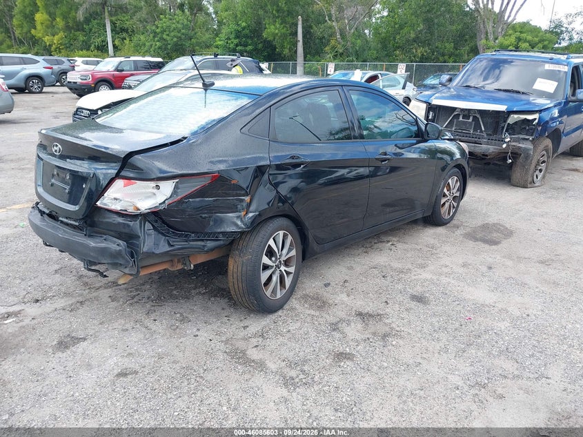 Vin: kmhct4ae6hu357284, lot: 46585210, hyundai accent value edition 20174
