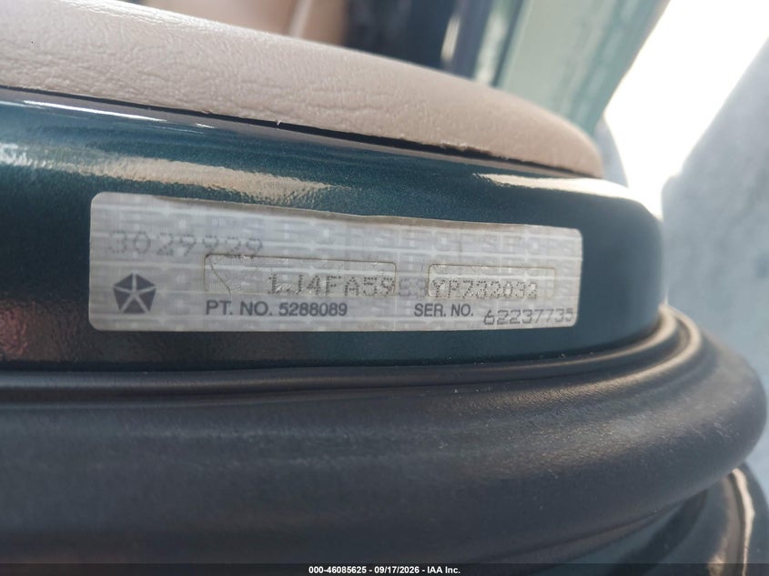JEEP WRANGLER 2000 VIN 1J4FA59S3YP732032