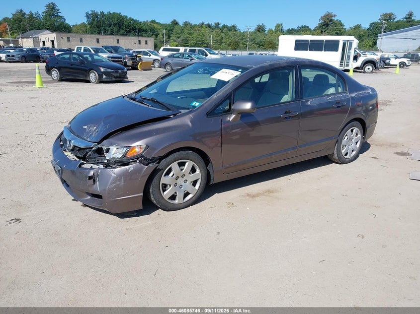 Vin: 2hgfa1f59ah505520, lot: 46585353, honda civic lx 20102
