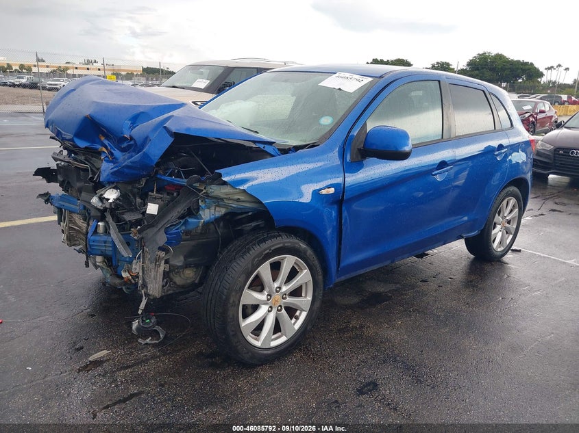 2015 Mitsubishi Outlander, Удар спереди, IAAI, VIN 4A4AP3AU8FE026059 — фото 2