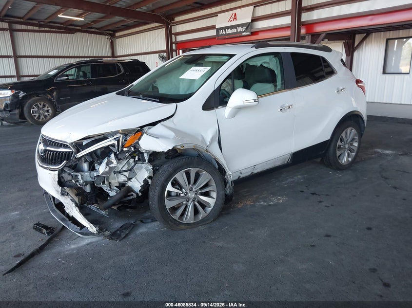 Vin: kl4cjasb6kb835052, lot: 46585441, buick encore fwd preferred 20192