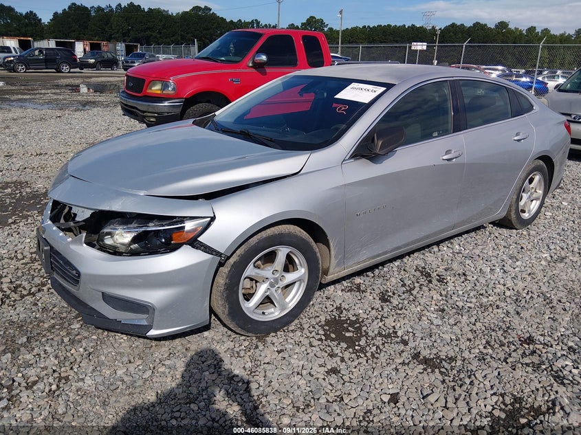 Vin: 1g1zb5st0hf143215, lot: 46585445, chevrolet malibu ls 20172