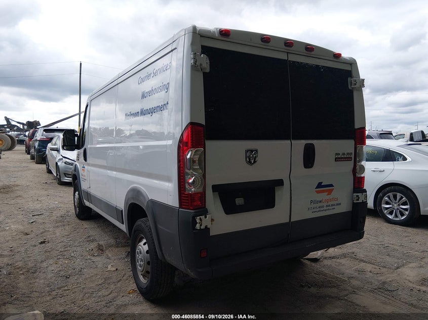 Vin: 3c6trvag6he536120, lot: 46585461, ram promaster 1500 low roof 136 wb 20173