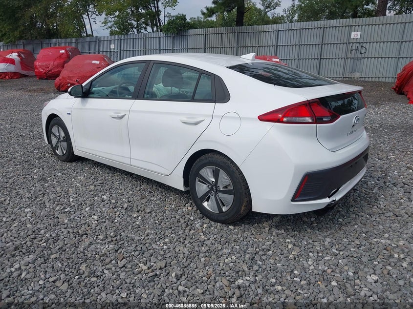 Vin: kmhc65lcxlu219832, lot: 46585492, hyundai ioniq hybrid blue 20203